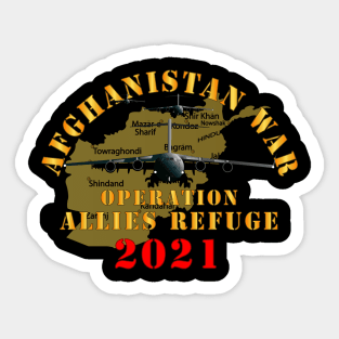 Afghanistan War   - Operation Allies Refuge - 2021 Sticker